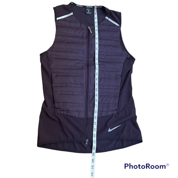 NIKE AEROLOFT purple packable down running vest size small - Picture 5 of 7
